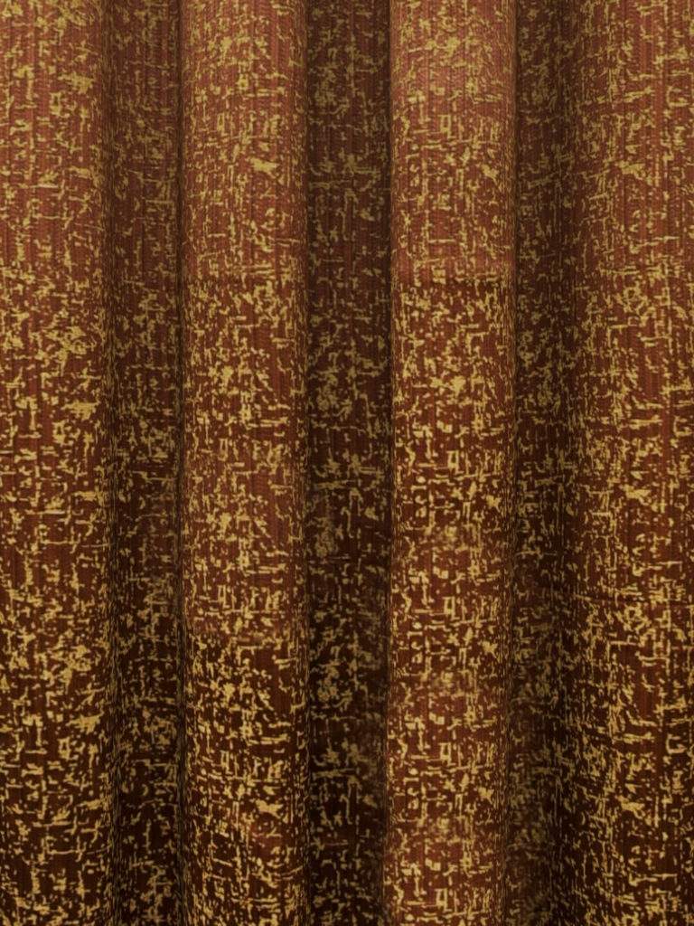 Textured Coffee Curtains